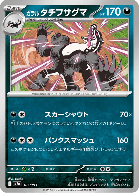 ガラル タチフサグマ